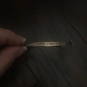 10k Gold Diamond Bangle Bracelet